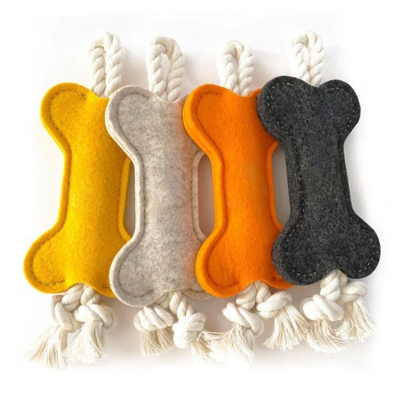 Bony-Fide Fun: Felt Molar Chew Toy