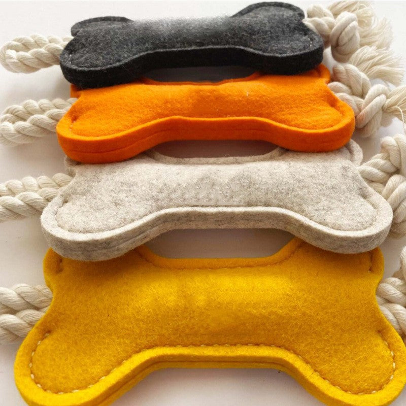 Bony-Fide Fun: Felt Molar Chew Toy