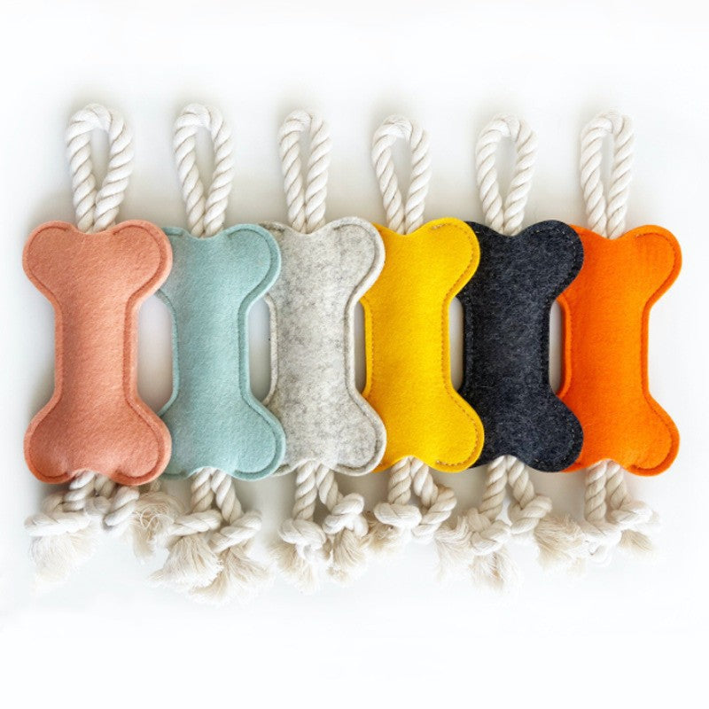 Bony-Fide Fun: Felt Molar Chew Toy